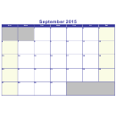 Calendar Template - September 2015