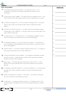 Understanding Unit Rate Ratios Worksheet With Answer Key