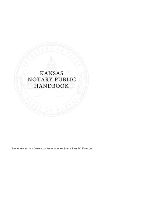 Kansas Notary Public Packets Printable pdf