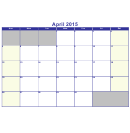 Calendar Template - April 2015
