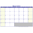 2015 March Calendar Template