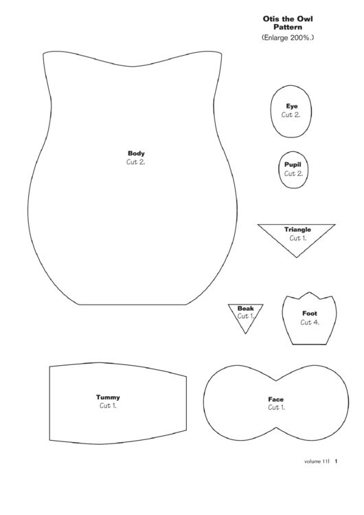 Cut-out Owl Template