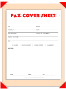 Fax Cover Sheet - Red Flags