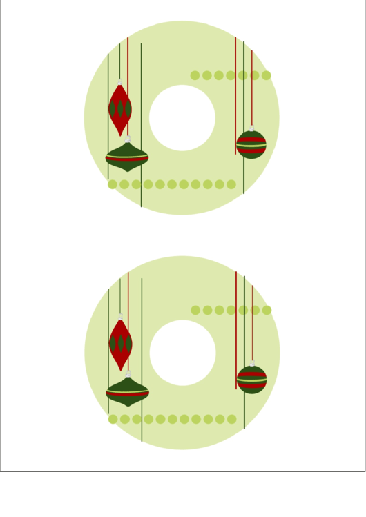 Holiday Gift Cd Label Template