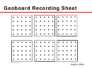 Geoboard Recording Sheet