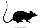 Halloween Mouse Template