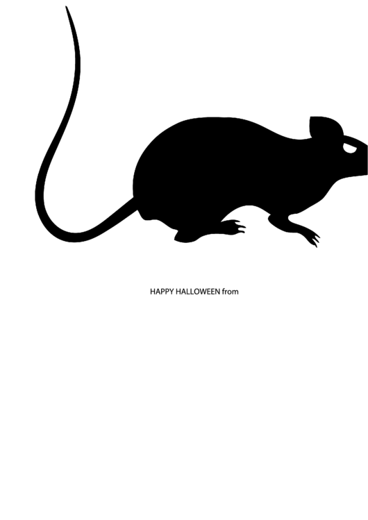 Halloween Mouse Template Printable pdf