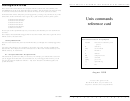 Unix Commands Reference Card Template