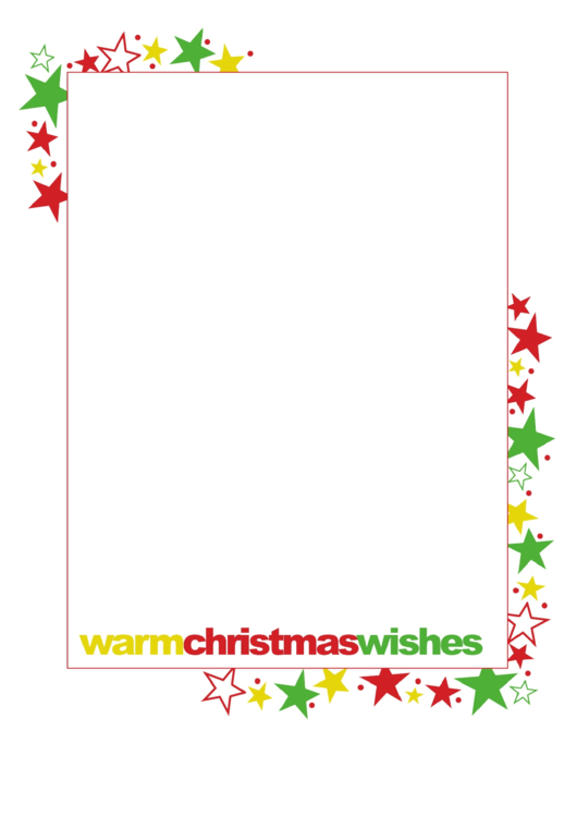 Christmas Letter Writing Template Printable pdf