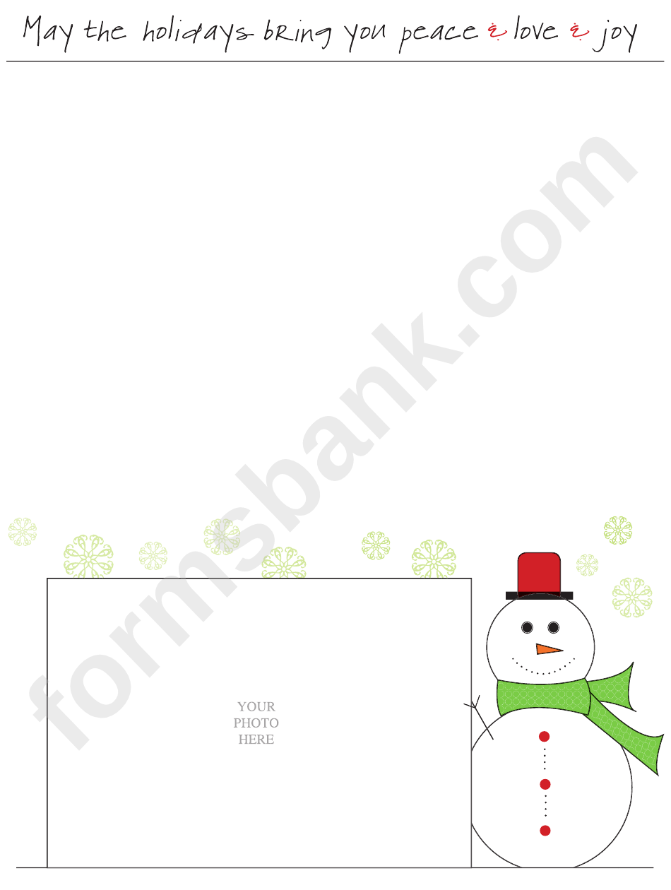 Christmas Letter Writing Template