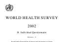 World Health Survey Template