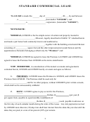 Standard Commercial Lease Template