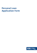 Personal Loan Application Form