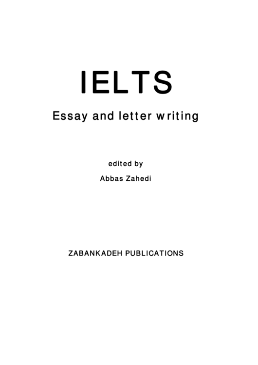 Ielts Sample Essays And Letters