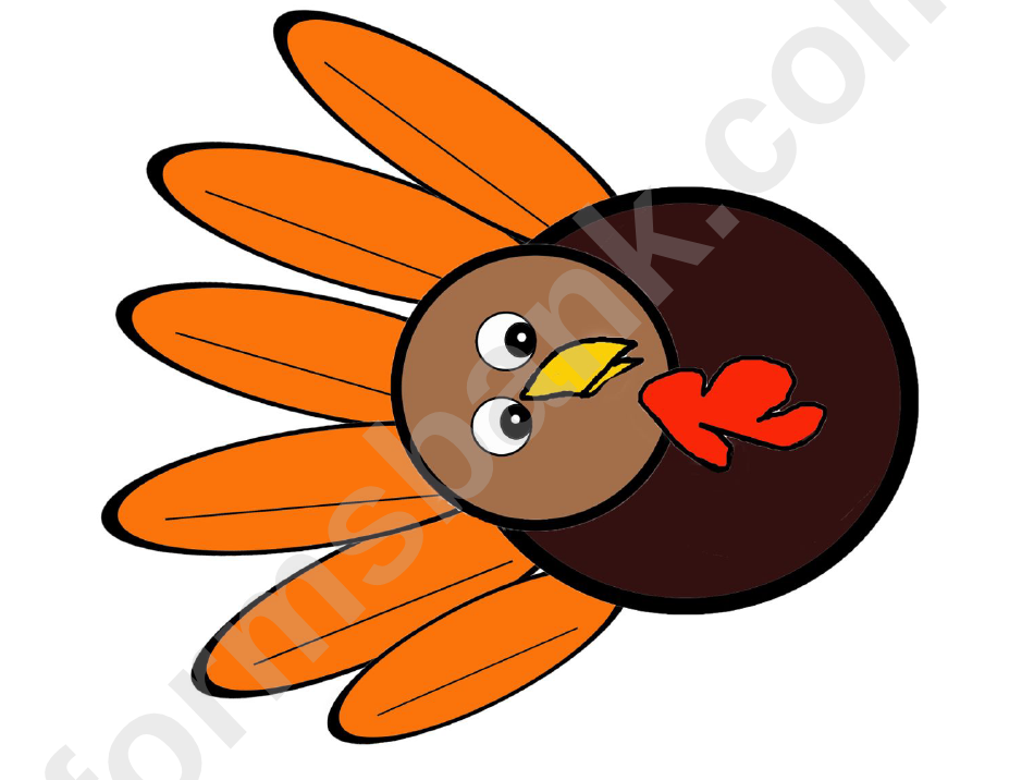 Colorful Turkey Template