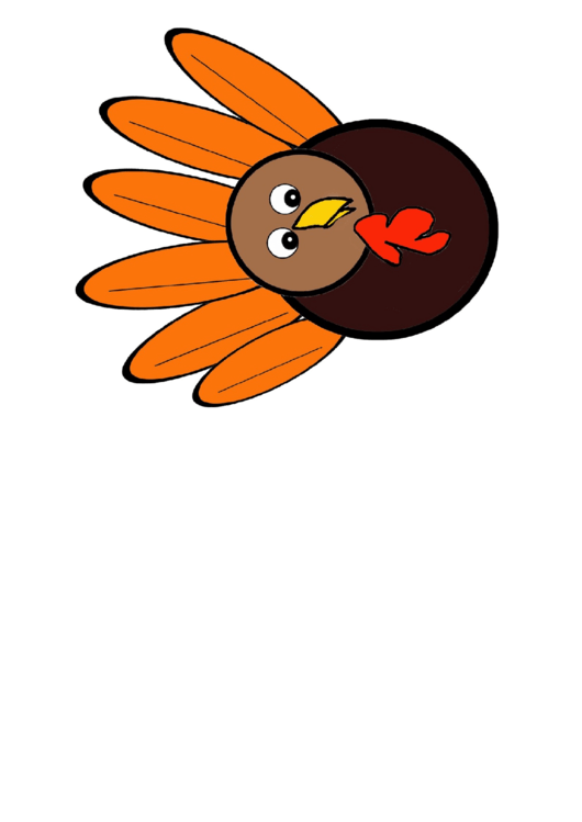 Colorful Turkey Template printable pdf download