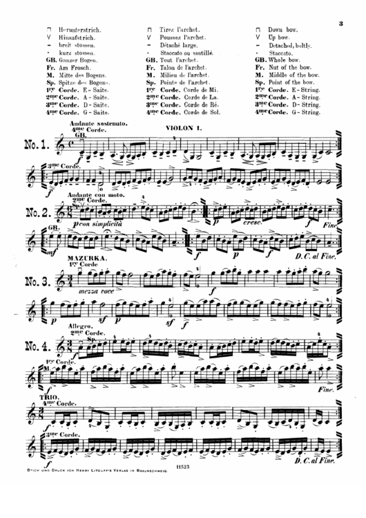 Violin Sheet Music Printable pdf