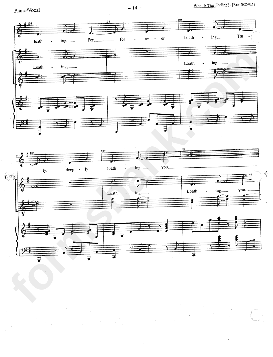 What Is This Feeling By Stephen Schwartz Piano Sheet Music