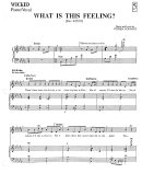 What Is This Feeling By Stephen Schwartz Piano Sheet Music