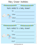 Baby Shower Invitation Templates - Blue