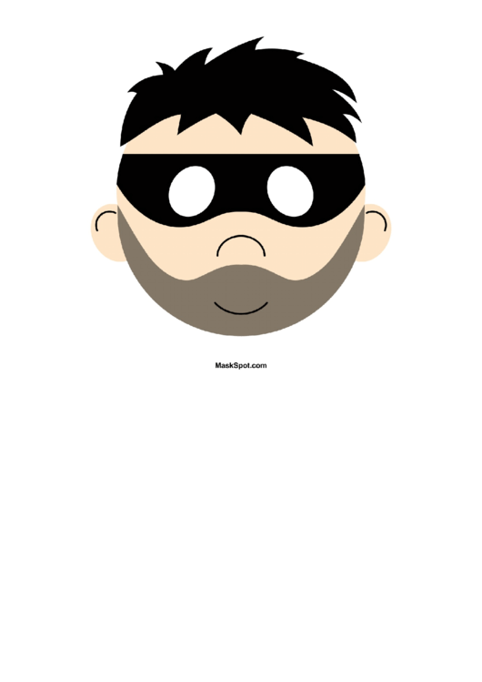 Burglar Mask Template Printable pdf