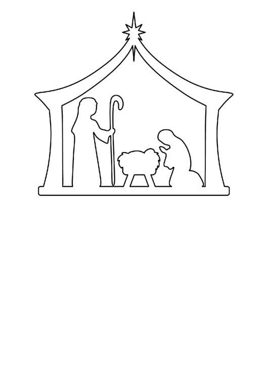 Nativity Template Printable pdf
