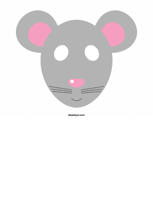 Mouse Mask Template Printable pdf