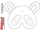 Panda B/w Mask Template