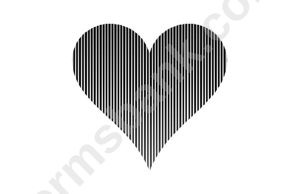 Monochrome Heart Pattern Template