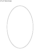 8x5 Oval Template