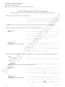 Form Artinc_pc Sample - Articles Of Incorporation For A Profit Corporation - 2008