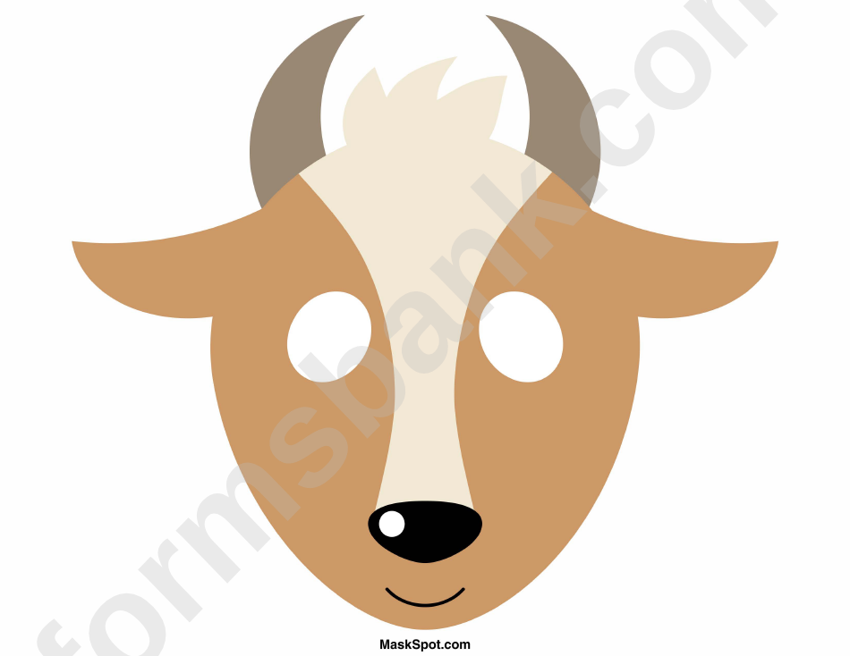 Goat Mask Template