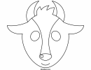 Goat Mask Template To Color