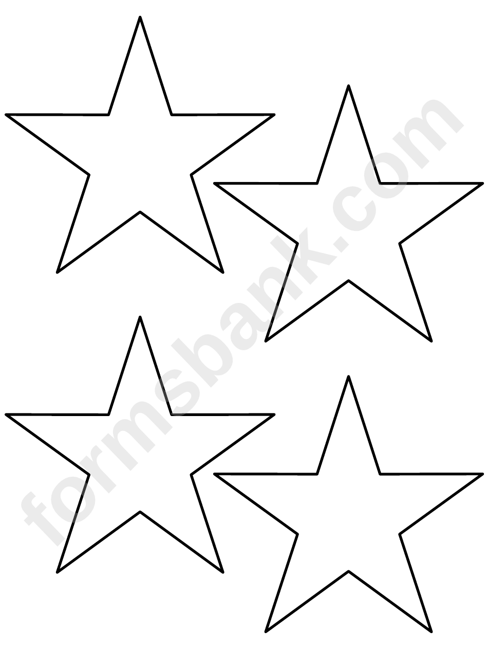 4 Inch Star Template