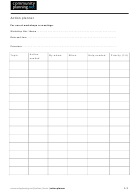 Action Planner - Blank