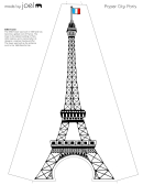 Paper City Paris Eiffel Tower Template - Made By Joel
