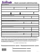 Trust Account Certification Form