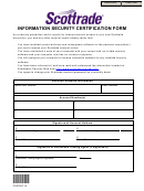 Information Security Certification Form