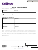 Disable Account Linking Form