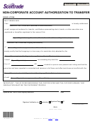 Non-corporate Account Authorization To Transfer Form