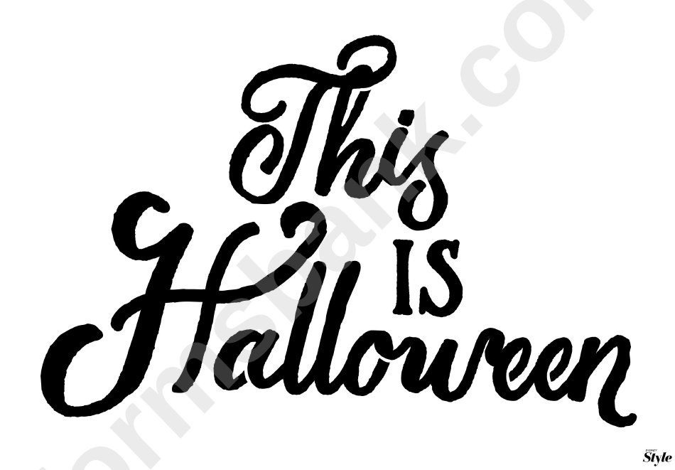 This Is Halloween Poster Template