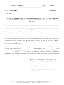 Fillable Ohio Probate Form - Notice Of Hearing On Petiton For Temporary Restraining Order To Prevent Interference With The Provision Of Services Printable pdf