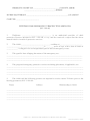 Ohio Probate Form - Petition For Emergency Protective Services