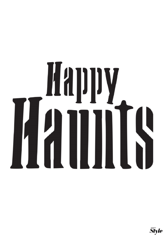 Happy Haunts Poster Template Printable pdf