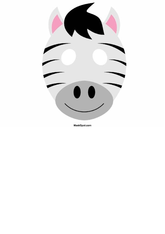 Zebra Mask Template