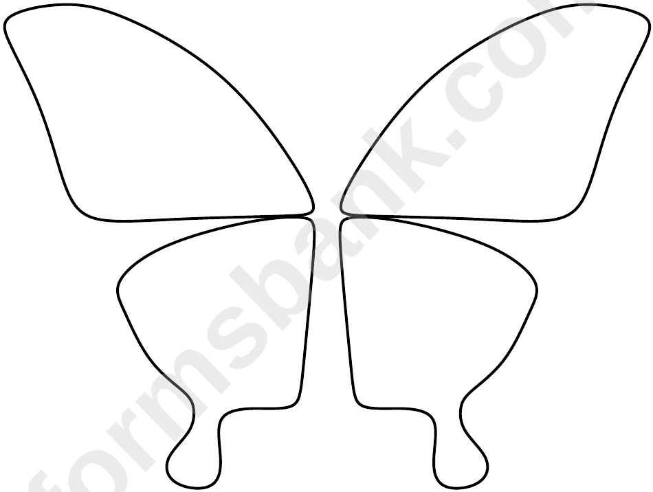 Butterfly Wings Template