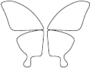 Butterfly Wings Template