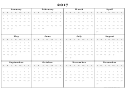 2017 Yearly Calendar Template