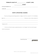 Ohio Probate Form - Entry Appointing Counsel