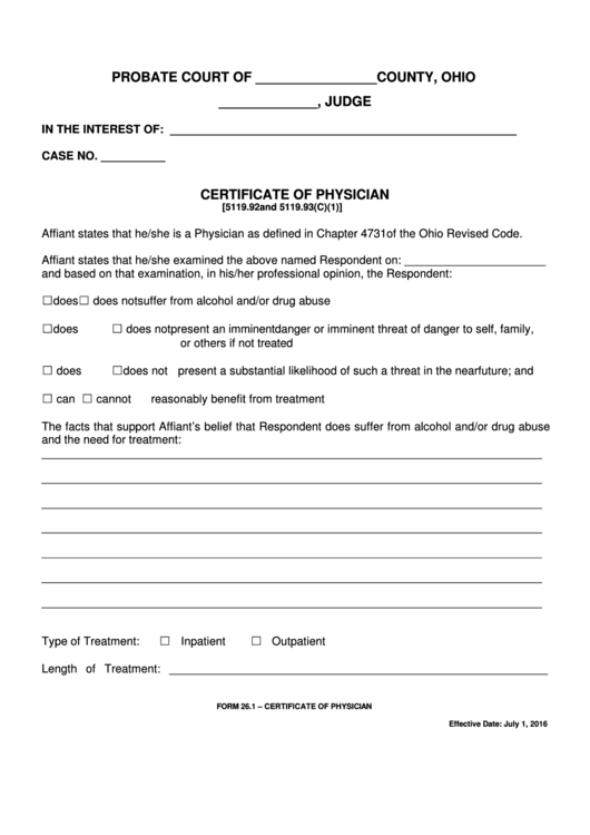 Fillable Ohio Probate Form Printable Pdf Download